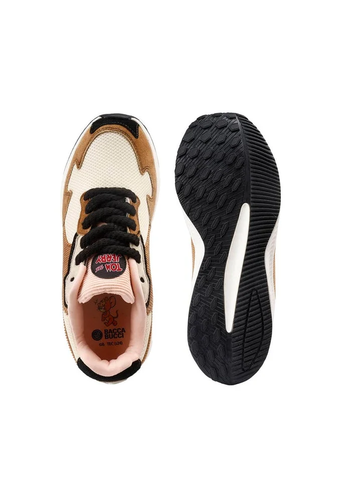 Bacca Bucci Toffee Cream JERRY - Sneaky Sweet | Tom & Jerry x Bacca Bucci Sneakers for Women | Best Price UAE